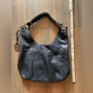 Michael Kors Black leather hobo bag